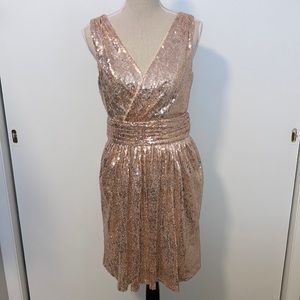 Elegant Sequin V-Neck Prom Dress